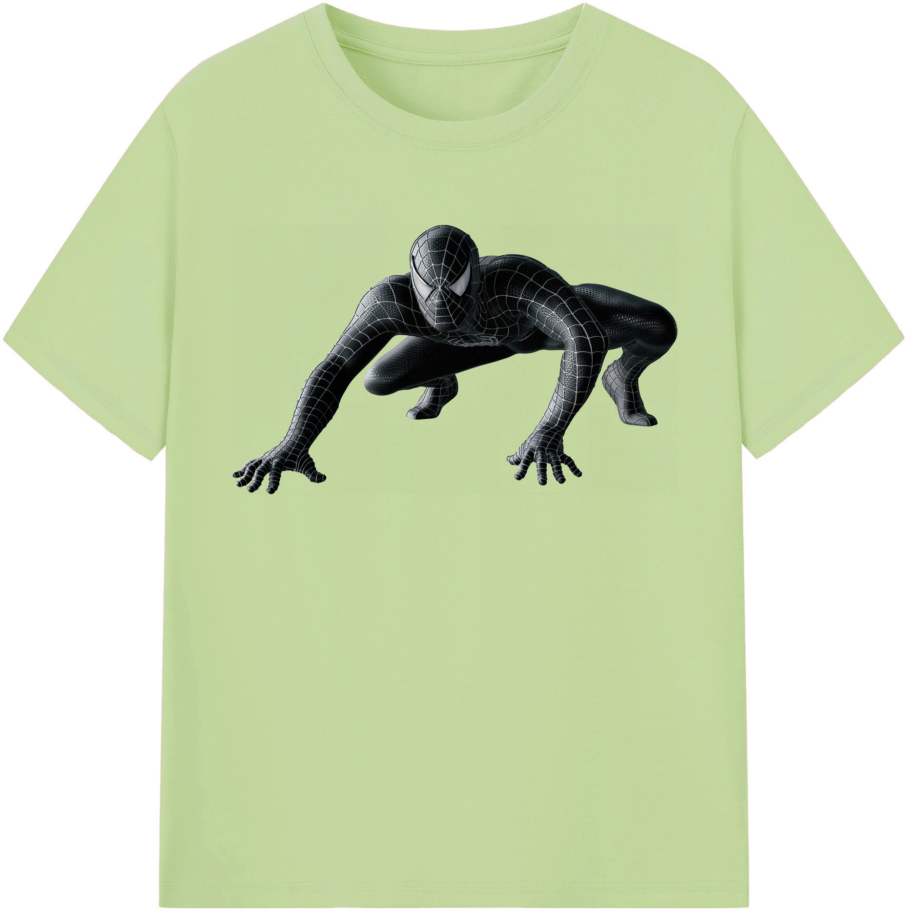 （画像用） Spider Man スパイダーマン 綿100％半袖Tシャツ（フロントプリント）